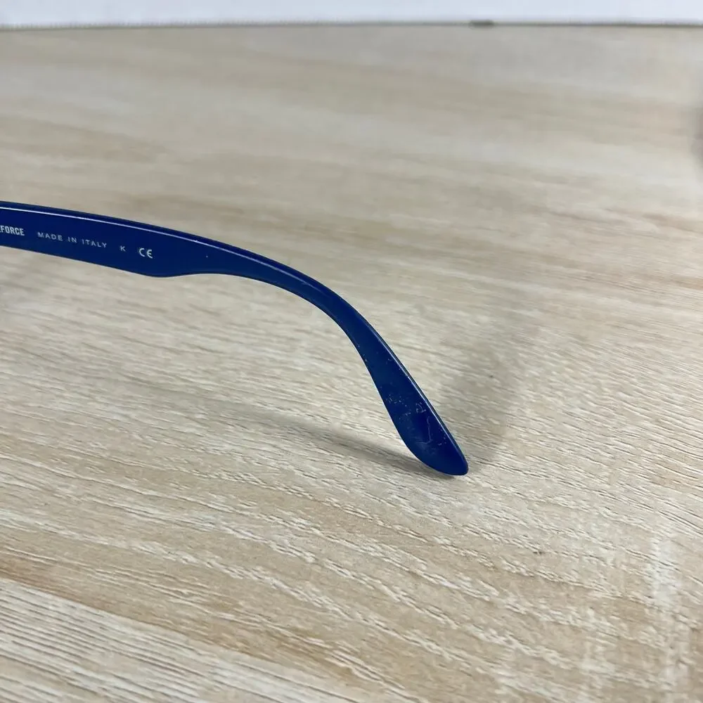 Ray-Ban RB4207 6015/8G LiteForce Sunglasses Blue Frames Only DAMAGED 55-17 Italy